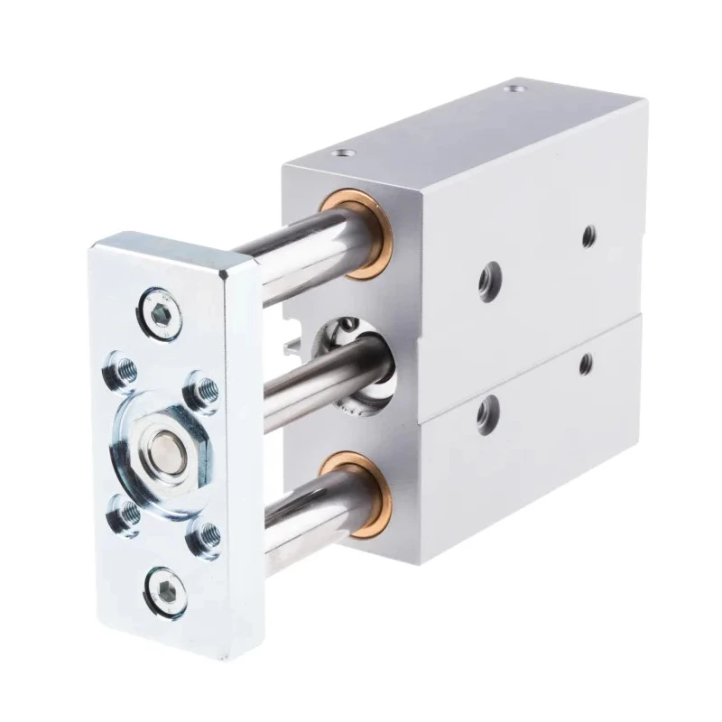 Festo Pneumatic Guided Cylinder, 20mm Bore, Double Acting, 50mm Stroke, 10 Bar, High Alloy Stainless Steel DFM-20-50-P-A-GF