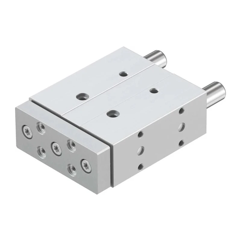 Festo Pneumatic Guided Cylinder, 20mm Bore, Double Acting, 50mm Stroke, 10 Bar, High Alloy Stainless Steel DFM-20-50-P-A-GF
