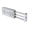 Festo Pneumatic Guided Cylinder DFM-32-200-P-A-KF, 32mm Bore, 200mm Stroke, Double Acting, 10 bar, Ball Bearing