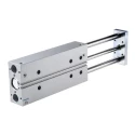 Festo Pneumatic Guided Cylinder DFM-32-200-P-A-KF, 32mm Bore, 200mm Stroke, Double Acting, 10 bar, Ball Bearing