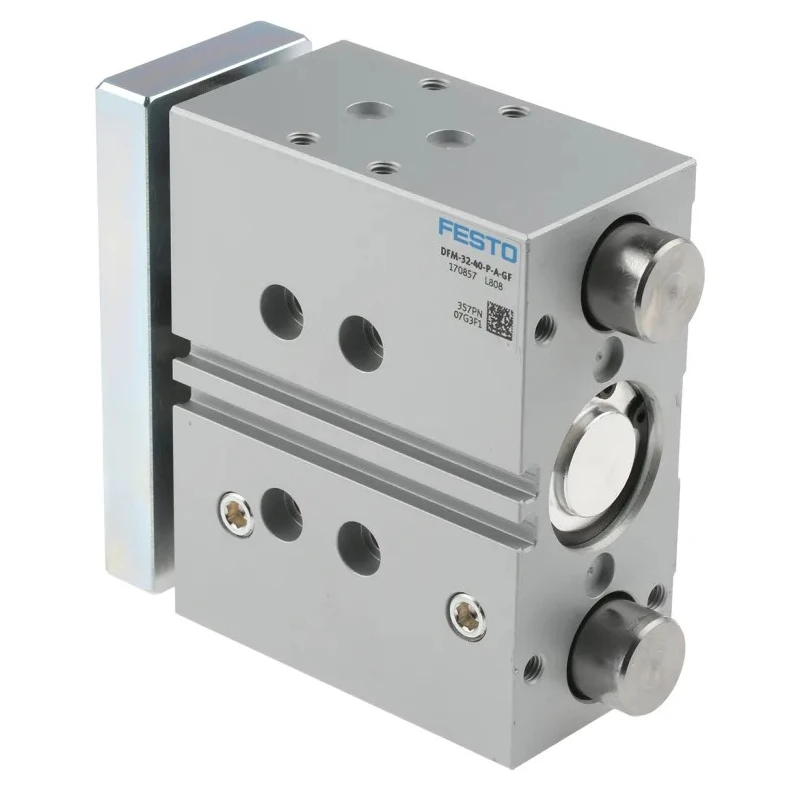 Festo Pneumatic Guided Cylinder, Double Acting, 32mm Bore, 40mm Stroke, DFM-32-40-P-A-GF