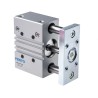 Festo Pneumatic Guided Cylinder, Double Acting, 50mm Bore, 50mm Stroke, Ball Bearing, 10 bar, Through Hole DFM-50-50-P-A-KF