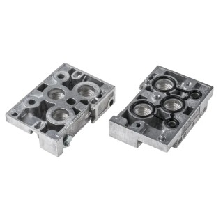 Festo NEV Series 3-Station G Manifold End Base for Solenoid/Pneumatic Valves Aluminium NEV-02-VDMA