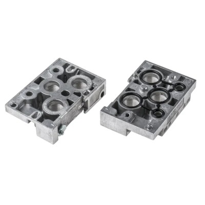 Festo NEV Series 3-Station G Manifold End Base for Solenoid/Pneumatic Valves Aluminium NEV-02-VDMA