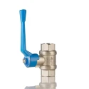 Festo Brass 2/2-Way Ball Valve, 1 Bar, Manual, High Flow Rate QH-1/2