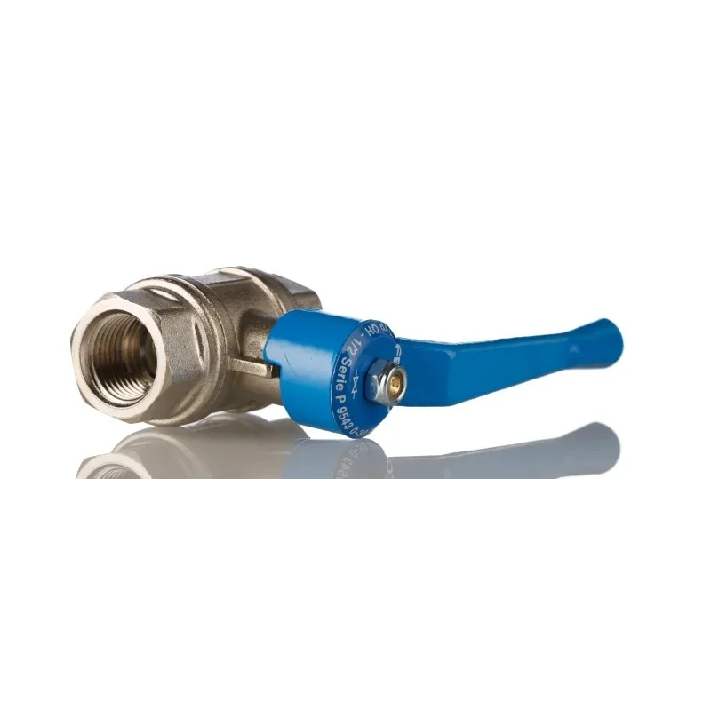 Festo Brass 2/2-Way Ball Valve, 1 Bar, Manual, High Flow Rate QH-1/2