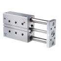 Festo Pneumatic Guided Cylinder 40mm Bore, 100mm Stroke, Double Acting, Anodised Aluminium Body, DFM-40-100-P-A-GF