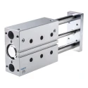 Festo Pneumatic Guided Cylinder 40mm Bore, 100mm Stroke, Double Acting, Anodised Aluminium Body, DFM-40-100-P-A-GF