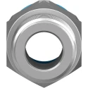 Festo Pneumatic Push-in Fitting, Male R 1/2 Inch, Brass, Nickel Finish, 16mm Tube, QS Series QS-1/2-16