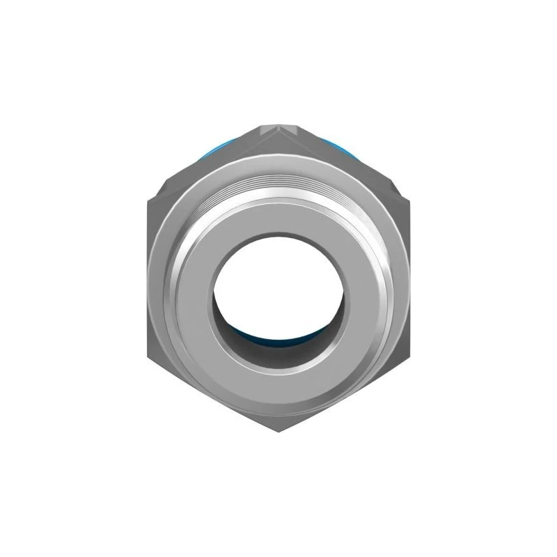 Festo Pneumatic Push-in Fitting, Male R 1/2 Inch, Brass, Nickel Finish, 16mm Tube, QS Series QS-1/2-16