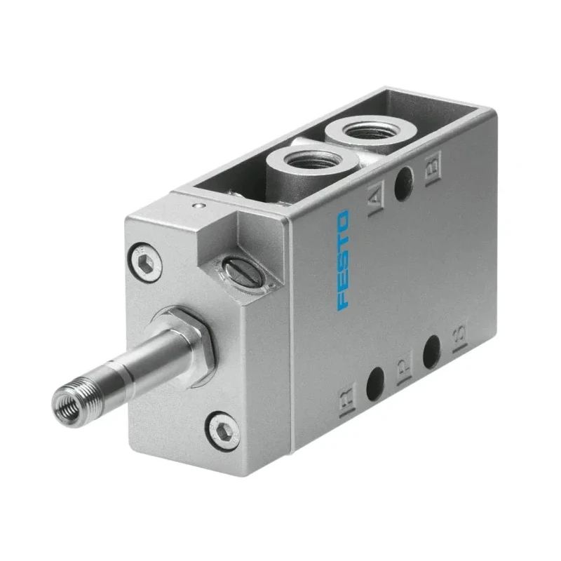 Festo Pneumatic Solenoid Valve 5/2 Way Monostable Electric G, 500 L/min, 1/8 in Threaded Ports, Aluminium Body, MFH-5-1/8