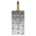 Festo Pneumatic Solenoid Valve 5/2 Way Monostable Electric G, 500 L/min, 1/8 in Threaded Ports, Aluminium Body, MFH-5-1/8