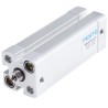 Festo Pneumatic Cylinder 16mm Bore, 50mm Stroke, Double Acting, Aluminium Body, Flexible Cushioning, Through ADN-16-50-I-P-A