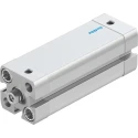 Festo Pneumatic Cylinder 16mm Bore, 50mm Stroke, Double Acting, Aluminium Body, Flexible Cushioning, Through ADN-16-50-I-P-A