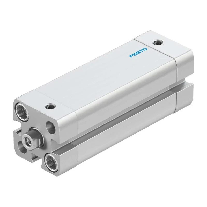 Festo Pneumatic Cylinder 16mm Bore, 50mm Stroke, Double Acting, Aluminium Body, Flexible Cushioning, Through ADN-16-50-I-P-A