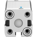 Festo Pneumatic Cylinder 16mm Bore, 50mm Stroke, Double Acting, Aluminium Body, Flexible Cushioning, Through ADN-16-50-I-P-A