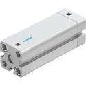 Festo Pneumatic Cylinder 16mm Bore, 50mm Stroke, Double Acting, Aluminium Body, Flexible Cushioning, Through ADN-16-50-I-P-A
