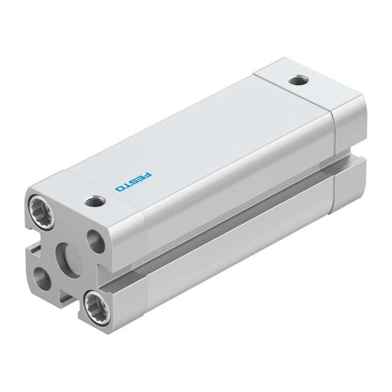 Festo Pneumatic Cylinder 16mm Bore, 50mm Stroke, Double Acting, Aluminium Body, Flexible Cushioning, Through ADN-16-50-I-P-A