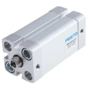 Festo Pneumatic Cylinder ADN-20-40-I-P-A 20mm Bore, 40mm Stroke, Double Acting, Aluminium, 10 Bar