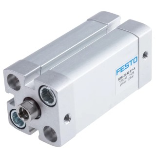 Festo Pneumatic Cylinder ADN-20-40-I-P-A 20mm Bore, 40mm Stroke, Double Acting, Aluminium, 10 Bar