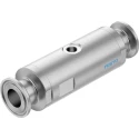 Festo VZQA Series Pneumatic Pinch Valve, High Alloy Stainless Steel, 15 mm Female NPT, 4 Bar Max, VZQA-C-M22U-15-S5S5-V4V4E-4