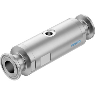 Festo VZQA Series Pneumatic Pinch Valve, High Alloy Stainless Steel, 15 mm Female NPT, 4 Bar Max, VZQA-C-M22U-15-S5S5-V4V4E-4