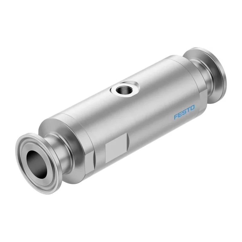 Festo VZQA Series Pneumatic Pinch Valve, High Alloy Stainless Steel, 15 mm Female NPT, 4 Bar Max, VZQA-C-M22U-15-S5S5-V4V4E-4