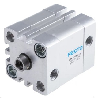 Festo Pneumatic Cylinder, Double Acting, 32mm Bore, 15mm Stroke, Aluminium Body ADN-32-15-I-P-A