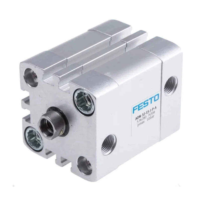 Festo Pneumatic Cylinder, Double Acting, 32mm Bore, 15mm Stroke, Aluminium Body ADN-32-15-I-P-A