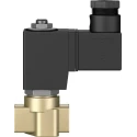 Festo Pneumatic Solenoid Valve 2/2 Way, In-Line Mount, Brass Body, 24V DC, 1/8 Inch Port, VZWD-L-M22C-M-G18-30-V-1P4-15