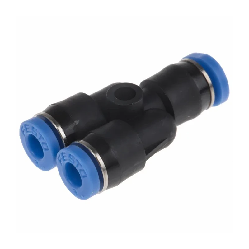 Festo Polybutylene Terephthalate Pneumatic Push-in Fitting, Y Connector, 4 mm, QSMY-4-3