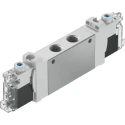 Festo 3/2 Solenoid Valve, G Thread, Single Solenoid/Spring, In-Line, Aluminium Alloy, 24V DC VUVG-LK14-T32C-AT-G18-1H2L-S