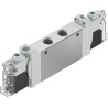 Festo 3/2 Solenoid Valve, G Thread, Single Solenoid/Spring, In-Line, Aluminium Alloy, 24V DC VUVG-LK14-T32C-AT-G18-1H2L-S