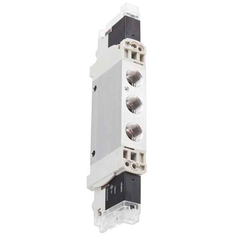 Festo 3/2 Solenoid Valve, G Thread, Single Solenoid/Spring, In-Line, Aluminium Alloy, 24V DC VUVG-LK14-T32C-AT-G18-1H2L-S