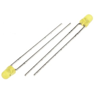 Kingbright Yellow LED 3mm Through Hole, 6V, L-934YD-5V