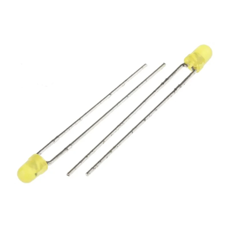 Kingbright Yellow LED 3mm Through Hole, 6V, L-934YD-5V