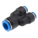 Festo Polybutylene Terephthalate Pneumatic Fitting Push-in 12 mm, QSY Series QSY-12-8