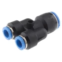 Festo Polybutylene Terephthalate Pneumatic Fitting Push-in 12 mm, QSY Series QSY-12-8