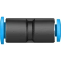 Festo QSM Series Pneumatic Reducer Nipple Push-in Fitting, Polybutylene Terephthalate, 6 mm Push-in to 4 mm Threaded QSM-6-4