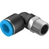 Festo QSL-3/8-12 Pneumatic Elbow Male Connector, R 3/8 in Thread, 12mm Push-in Tube, Polybutylene Terephthalate, 80°C