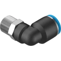 Festo QSL-3/8-12 Pneumatic Elbow Male Connector, R 3/8 in Thread, 12mm Push-in Tube, Polybutylene Terephthalate, 80°C