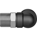 Festo QSL-3/8-12 Pneumatic Elbow Male Connector, R 3/8 in Thread, 12mm Push-in Tube, Polybutylene Terephthalate, 80°C