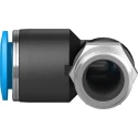 Festo QSL-3/8-12 Pneumatic Elbow Male Connector, R 3/8 in Thread, 12mm Push-in Tube, Polybutylene Terephthalate, 80°C