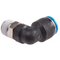 Festo QSL-3/8-12 Pneumatic Elbow Male Connector, R 3/8 in Thread, 12mm Push-in Tube, Polybutylene Terephthalate, 80°C