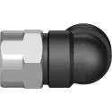 Festo QSLF Series Polybutylene Terephthalate Pneumatic Fitting Male Elbow, G 1/4 in Thread, 10mm Push-in, 90°, QSLF-1/4-10-B