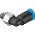 Festo Polybutylene Terephthalate Pneumatic Fitting, 90° Elbow, M5 Male Thread, 4mm Push-in QSML-M5-4