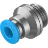 Festo Pneumatic Fitting Push-In Connector Brass, Nickel-Plated, Male G1/4 Thread, 6mm Tube QS-G1/4-6-I