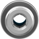 Festo Pneumatic Fitting Push-In Connector Brass, Nickel-Plated, Male G1/4 Thread, 6mm Tube QS-G1/4-6-I