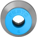 Festo Pneumatic Fitting Push-In Connector Brass, Nickel-Plated, Male G1/4 Thread, 6mm Tube QS-G1/4-6-I