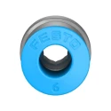 Festo QS Series Pneumatic Fitting, Push-in Tube, Male G1/8 Thread, 6mm Tube Brass Nickel Finish QS-G1/8-6-I